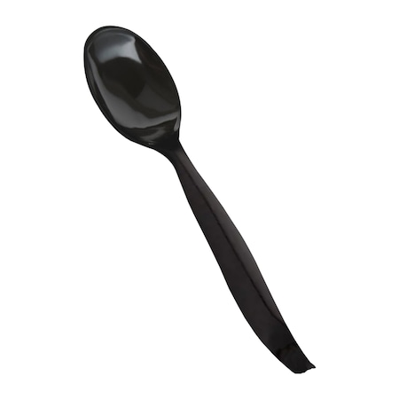 Smarty Had A Party Black Disposable Plastic Serving Spoons 150 Spoons, 150PK 2650-B-CASE